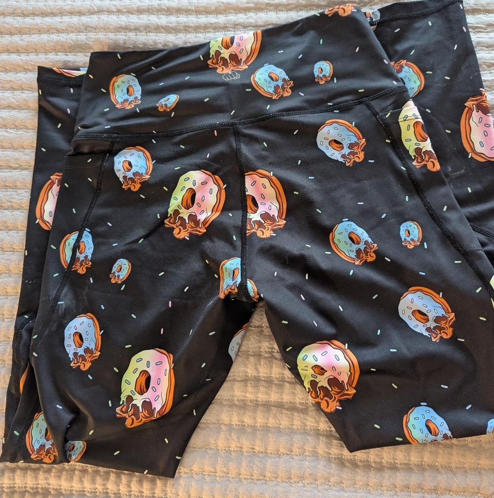 Women's L Donut Skull Tights - Picture 2 of 4